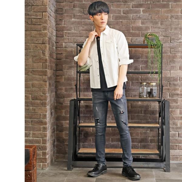 メンズデニムシャツ 7分袖 半袖 Used加工 ヴィンテージ加工 ストレッチ ウエスタンシャツ カジュアルシャツ トップス 開襟 オープンカラー メンズファッション Buyee Buyee Japanese Proxy Service Buy From Japan Bot Online