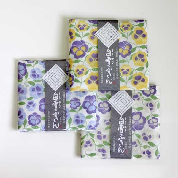 白雪ふきん 友禅染め パンジー 三色すみれ 胡蝶草 メール便 ネコポス 対応商品 Kaki Leaf ヤフー店 通販 Yahoo ショッピング
