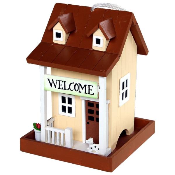 DecoPak バードフィーダー HB-6005可愛らしい木製のバードフィーダー