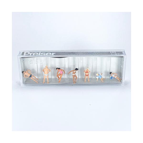 Preiser 1/87 10308 水着 子供 7体 ミニチュア ジオラマ フィギュア