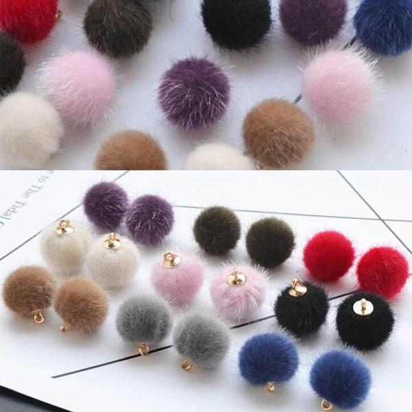 ファーチャーム フェイクファー ファー チャーム パーツ