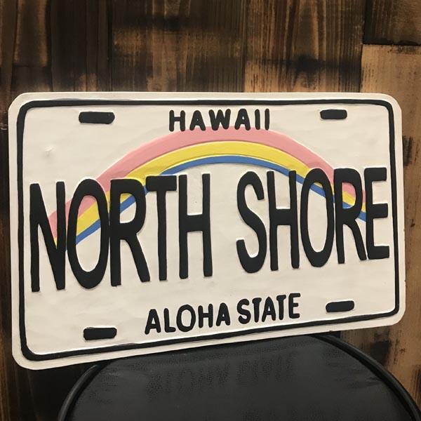 NORT SHORE ノースショア ナンバープレート hawaii サーフィン 木製 