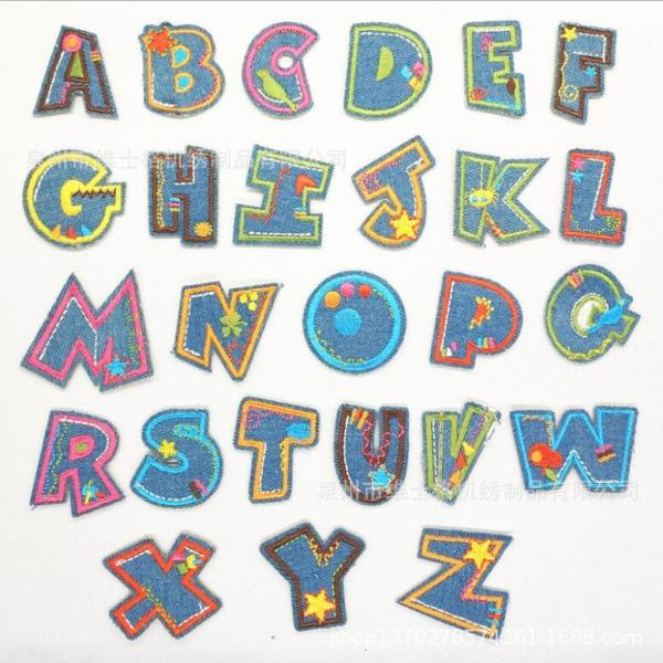デニム風 ローマ字 アルファベット 英語 A Z 英語 小黒 ユニフォーム ワッペン 刺繍 アップリケ ミシン手芸 Buyee Buyee 日本の通販商品 オークションの代理入札 代理購入