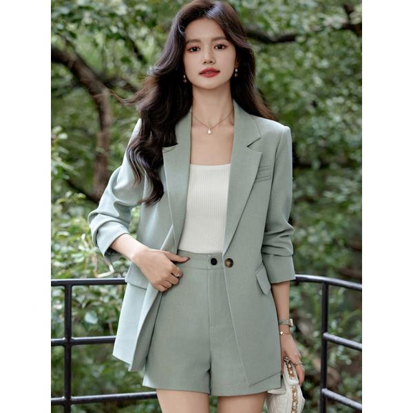 パンツスーツ レディース ショート丈 スーツ セットアップ セレモニー