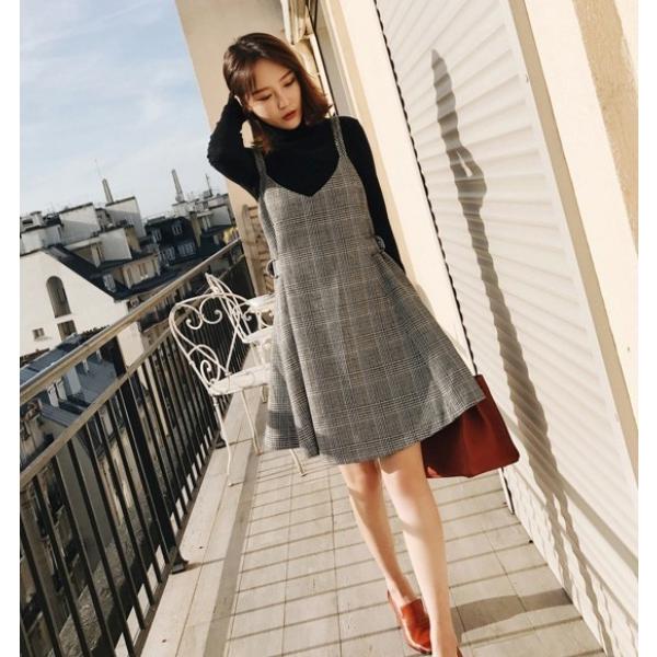 ジャンパースカート チェック柄 ワンピース レディース ミニ丈 オールインワン サロペット スカート フレア 秋冬 大きいサイズ 3l 4l カジュアル 大人可愛い Awh0019 Leap リープ 通販 Yahoo ショッピング