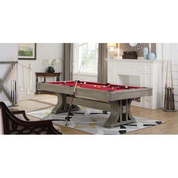 タイプ：ポケットイン（ボールが各ポケットの中に集まる）素材：ソリッドオーク、レザーポケット、1インチスレート仕上げ：トープオークステイン仕上げ【サイズ】※数値は多少異なります。7フィート外径 220x120cｍ / プレイエリア内径 205...