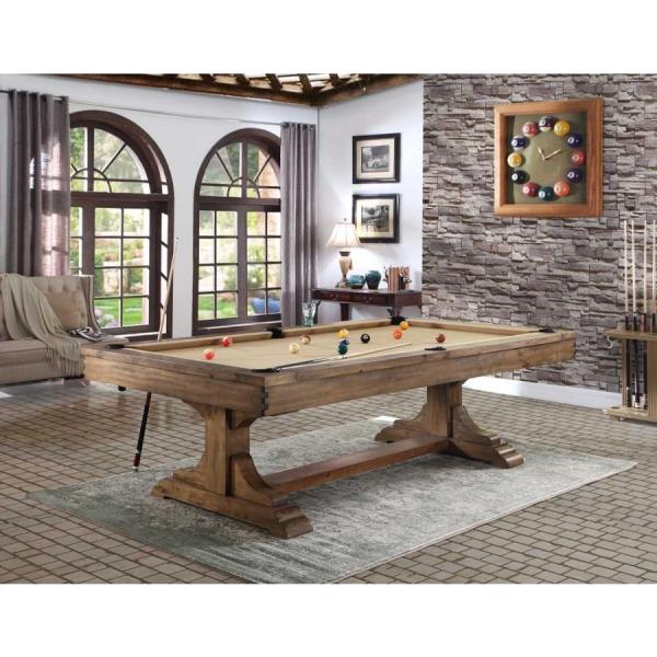 タイプ：ポケットイン（ボールが各ポケットの中に集まる）素材：ソリッドパインウッド　メタル　レザーポケット　1インチスレート仕上げ：アンティークハニー【サイズ】※数値は平均値でサイズにより多少異なります。8フィート外径：254 x 145 x...