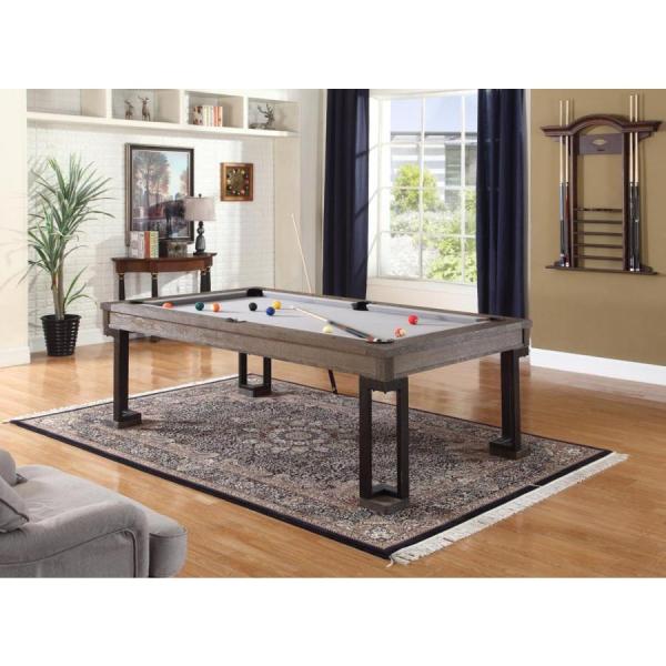 タイプ：ポケットイン（ボールが各ポケットの中に集まる）素材：ソリッドオーク　メタル　レザーポケット　1インチスレート仕上げ：アンティークライトブラウン【サイズ】※数値は平均値でサイズにより多少異なります。7フィート外径：220 x 120 ...