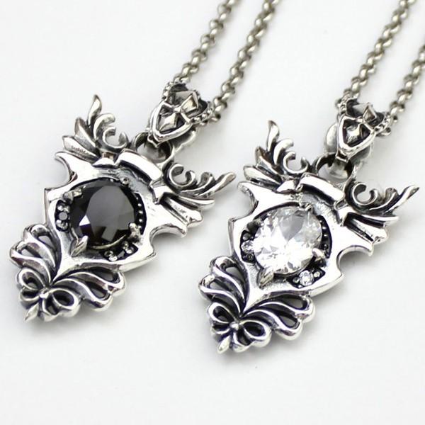 シルバー925 上質 クレストシルバーペンダント 紋章ペンダントトップ ジルコニア