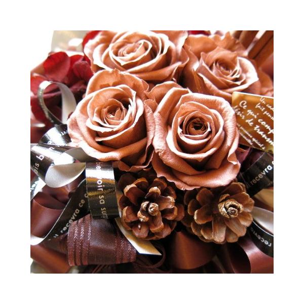 茶色バラ ブラウン系 大人かわいい ブラウン系のプリザーブドフラワー Buyee 日本代购平台 产品购物网站大全 Buyee一站式代购 Bot Online
