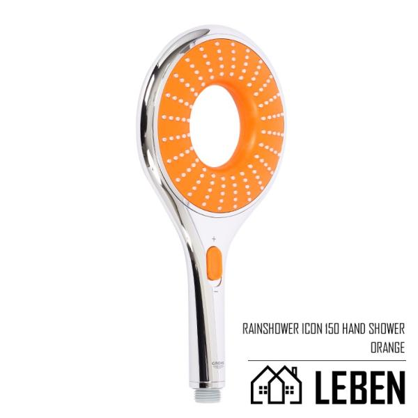 GROHE グローエ Rainshower Icon 150 カラー：ORANGE レインシャワー アイコン 150mm シャワーヘッド [27444000]
