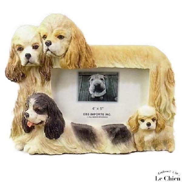 写真立て 写真たて 犬 アメリカンコッカースパニエル アメコカ フォトフレーム お悔やみ 犬グッズ 犬雑貨 フォトスタンド おしゃれ プレゼント 動物 アニマル 1 Lechien 通販 Yahoo ショッピング