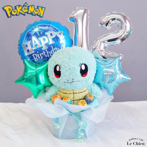 Pokemon ゼニガメのぬいぐるみアレンジ チュッパチャプス4本