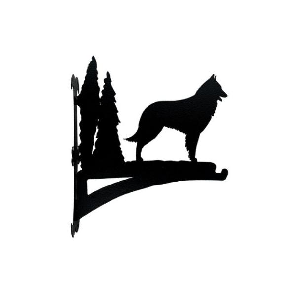 送料無料 ハンギングバスケット ベルジアン シェパード ドッグ 犬 シルエット 賜物 Uk From グッズ