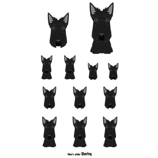 うちの子み〜つけた！シールありそうでないシンプルなワンコの全身と顔のシールで使い勝手バツグン！いろんな所にペッタン！ペタペタ楽しい、シールです。 超光沢撥水フィルム使用で鮮明な色合いです※防水フィルムを使用していますが、完全防水ではありませ...