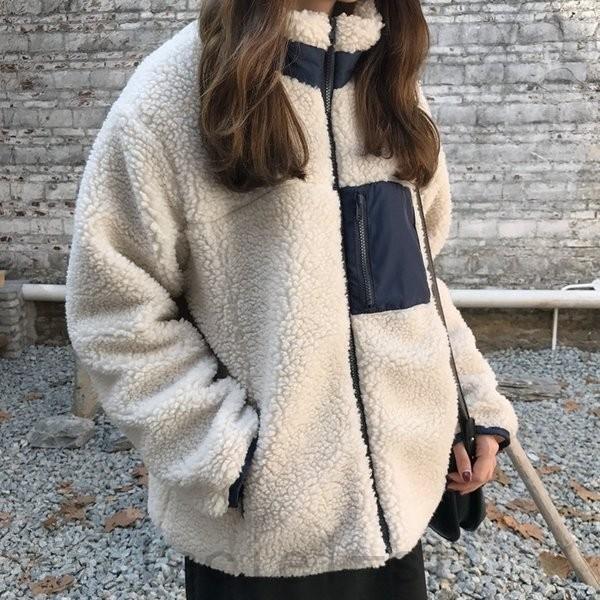 ジャケット レディース アウター ボア ボアジャケット もこもこ ふわふわ ボアブルゾン ボアコート