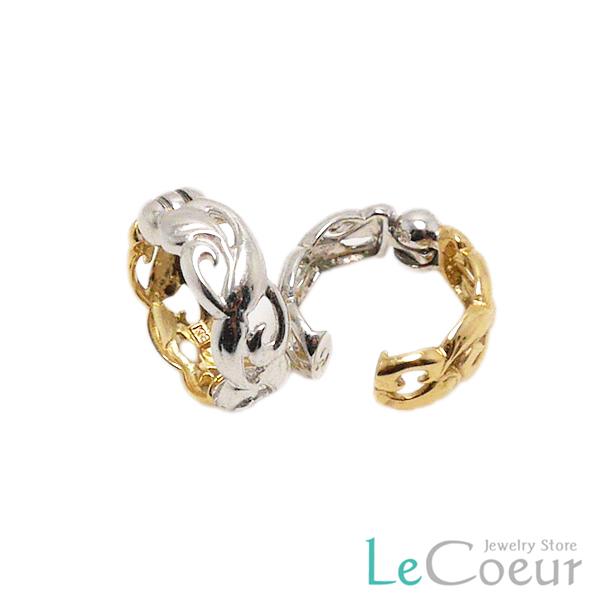 ピアリング K18 K14WGリバーシブル イヤリング | endageism.com