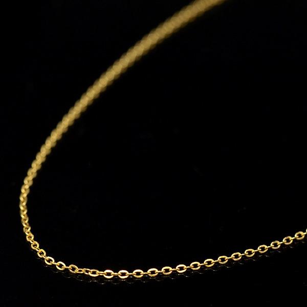 K14GF アズキ チェーン ネックレス 45cm スライド金具 14金ゴールド