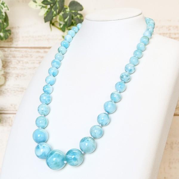 ラリマー＆可愛さ満点花束ペンダントトップ