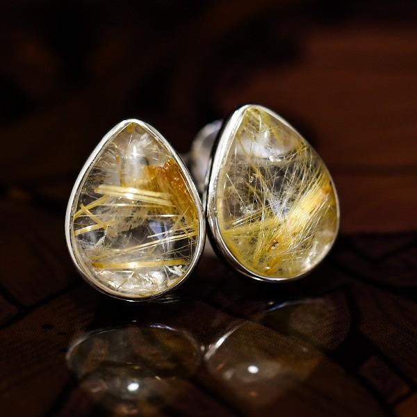 プラチナルチルクォーツ【タンブル（カボション）】18g プラチナルチルクォーツ【タンブル（カボション）】18g