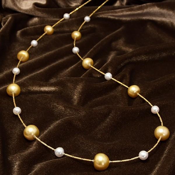 K18 白蝶真珠トップ付き、アコヤ真珠ベビーパール、あこや芥子パール