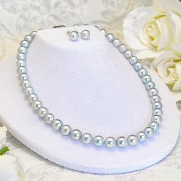 超太珠　9mm アコヤ あこやパール 本真珠 ネックレス　イヤリング 楽天市場】あこや真珠ネックレス 【42cm/45cm（9.5-10mm珠）】 パール