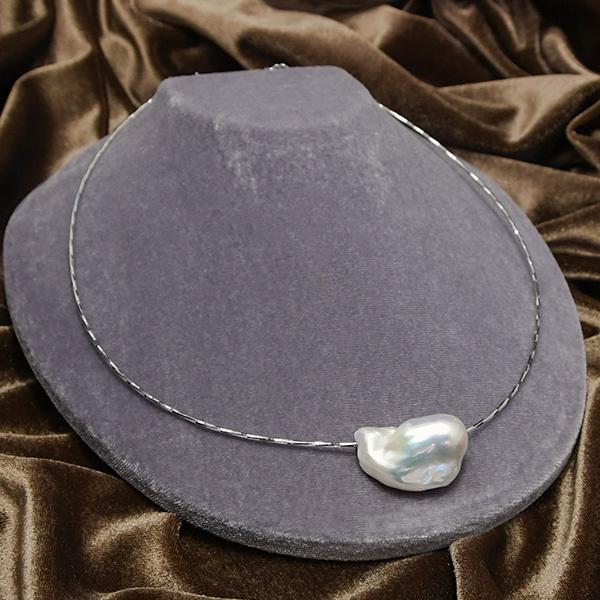 絶品照り虹色 バロックパールネックレス　本真珠 凜彩 無調色 大粒 20mm 絶品照り虹色 バロックパールネックレス 本真珠 凜彩 無調色