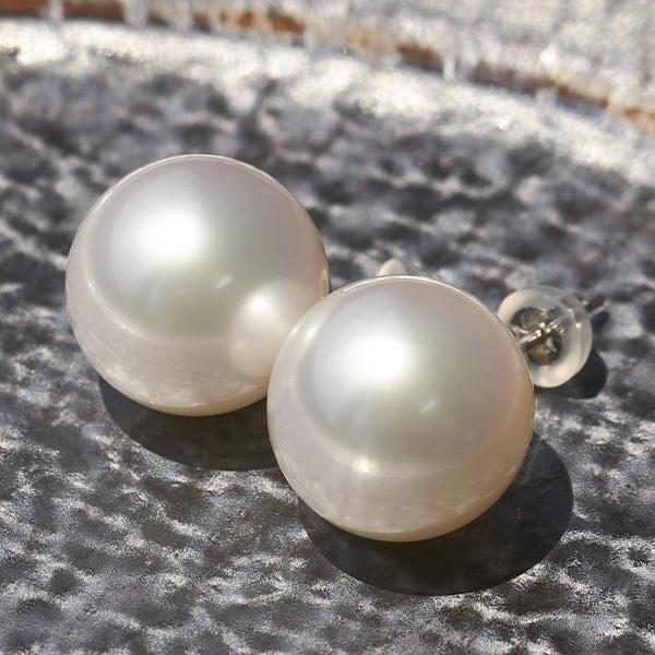 12mm 白蝶真珠 ピアス イヤリング 鑑別書付き K18 K14 SV925 12mm 白蝶真珠 ピアス イヤリング 鑑別書付き K18 K14 SV925