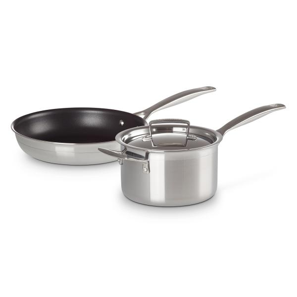 LE CREUSET ステンレスフライパン 24cm 蓋付き Le Creuset（ル・クルーゼ） 公式 フライパン 片手鍋 IH IH対応 ｜ 3