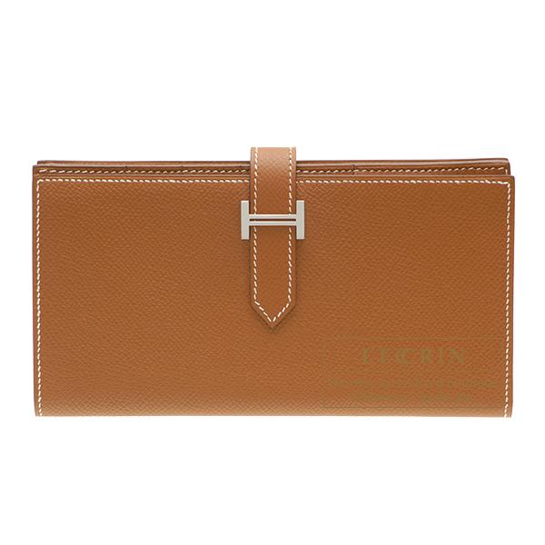 HERMES エルメス【美品】ベアンスフレ ゴールド ヴォーエプソン HERMES（エルメス） ベアンスフレ ゴールド ヴォーエプソン シルバー