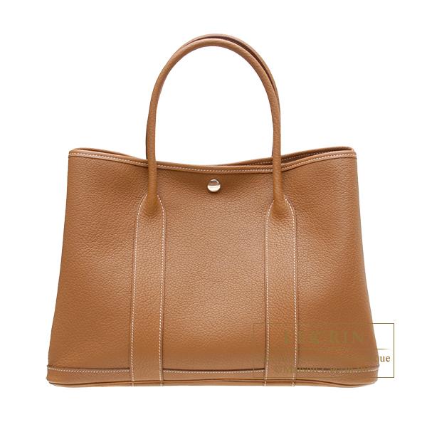 HERMES　ガーデンパーティ36　PM　ネゴンダ　ゴールド　⬜︎Q刻印2013年 ガーデンパーティー エルメス ガーデンパーティ36/PM ゴールド
