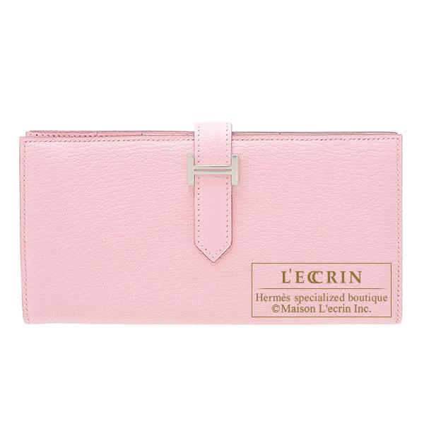 エルメス ベアンスフレ ローズサクラ シェブルミゾル シルバー金具 
