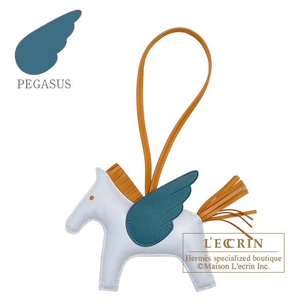 HERMES（エルメス） ロデオチャームペガサスMM ブルーブリュム/セサミ 