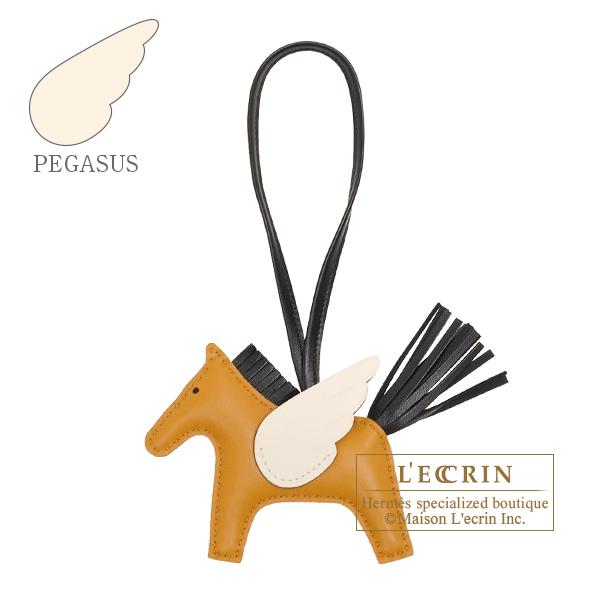HERMES エルメス ロデオチャームペガサスPM セサミ/ブラック HERMES エルメス ロデオチャームペガサスPM セサミ/ブラック