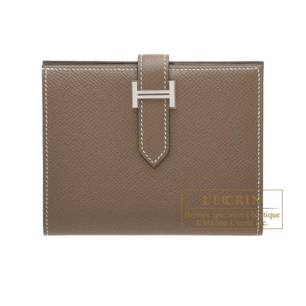 HERMES（エルメス） ベアンコンパクト エトゥープ ヴォーエプソン 