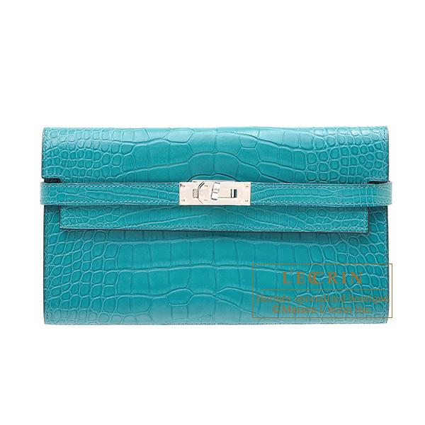 HERMES（エルメス） ケリーウォレットロング ブルーパオン 