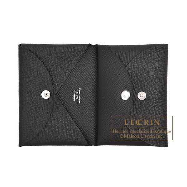 HERMES エルメス カルヴィ デュオ ブラック ヴォーエプソン HERMES エルメス カルヴィ デュオ ブラック ヴォーエプソン