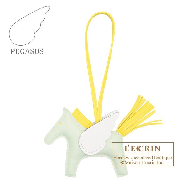 [美品]エルメス ロデオ チャーム ペガサス PM ヴェールフィズ ライム HERMES エルメス ロデオチャームペガサスPM ヴェールフィズ