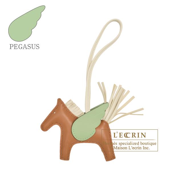 HERMES エルメス ロデオチャームペガサスPM ゴールド/クレ HERMES エルメス ロデオチャームペガサスPM ゴールド/クレ