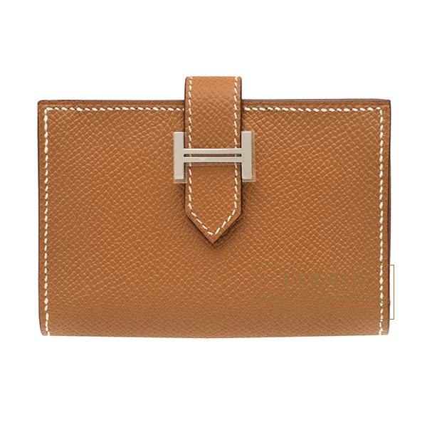 HERMES ベアン 名刺入れ シルバー金具