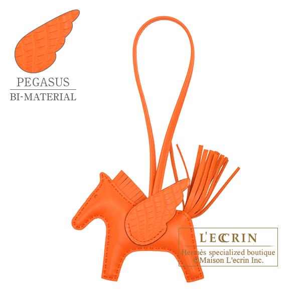 HERMES エルメス　ロデオチャーム オレンジ HERMES（エルメス） ロデオチャームペガサスタッチPM オレンジポピー