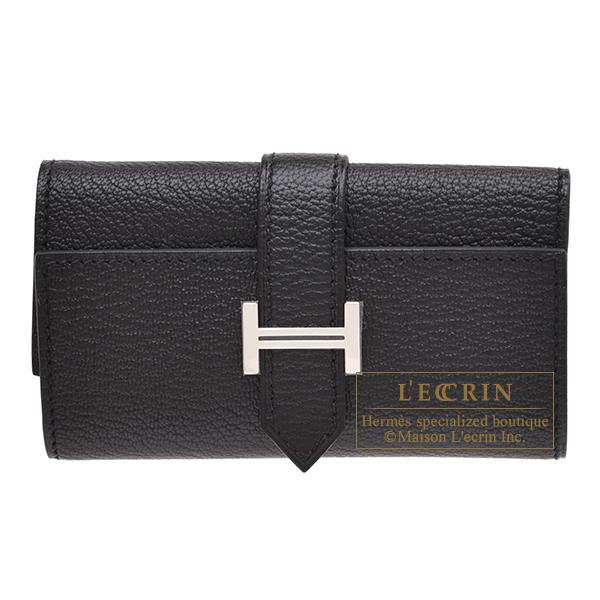【美品】HERMES べアン 6連キーケース 黒 シルバー金具 シェブルミゾル 楽天市場】HERMES エルメス キーケース BEARN ベアン H047748CK
