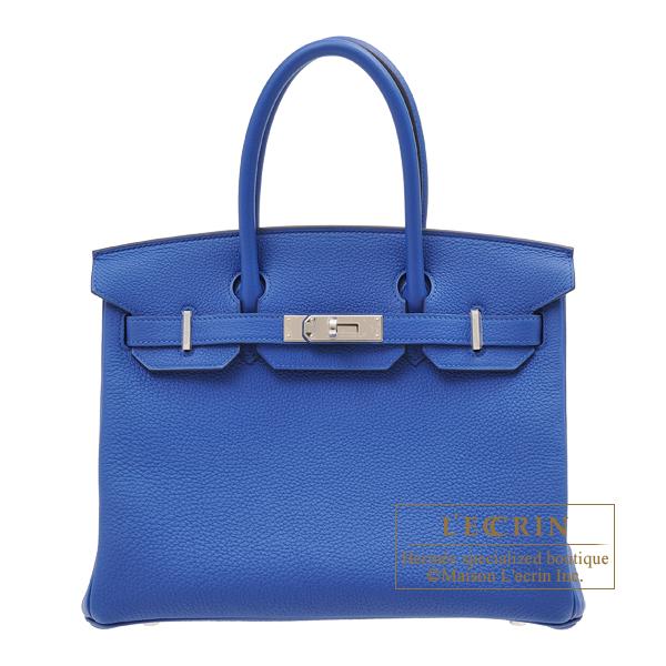 Birkin エルメス バーキン30 ブルーフランス トゴ シルバー金具 