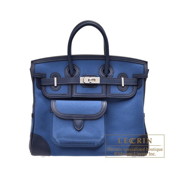 Birkin エルメス バーキンカーゴ25 ブルーエジェ/ネイビー キャンバス  