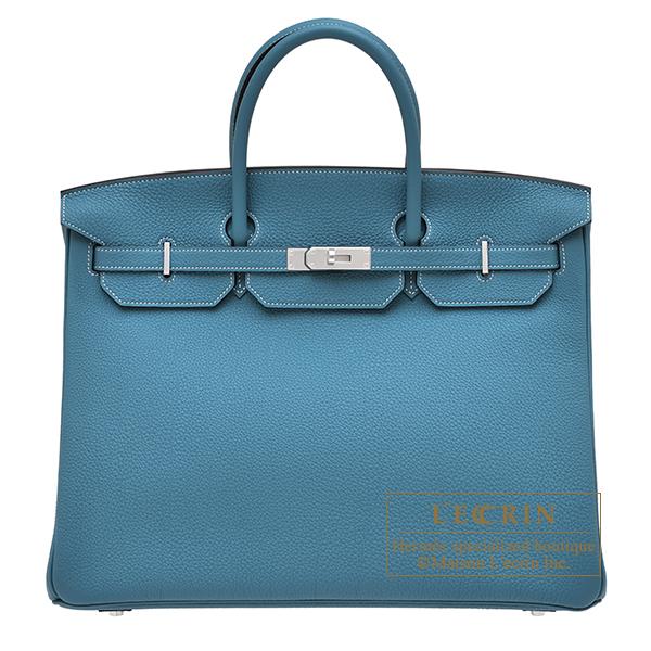 Birkin エルメス バーキン40 ニューブルージーン トゴ シルバー金具  