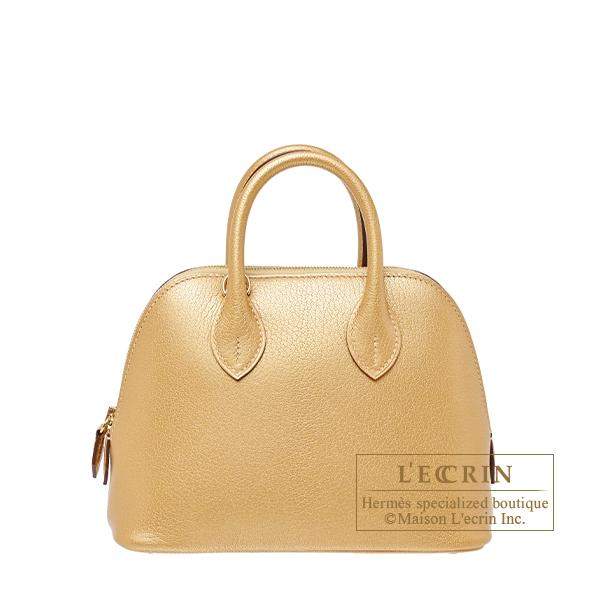 エルメス　ボリード1923　ミニ　ドレ　シェブルシャムキラ　シャンパンゴールド金具