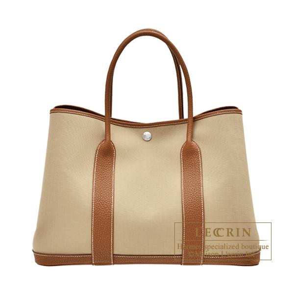 エルメス ガーデンパーティ36/PM トレンチ/ゴールド トワルオフィシエ  