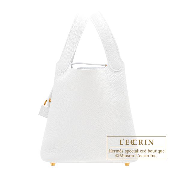 HERMES エルメス ピコタンロック18/PM ホワイト トリヨンクレマンス 