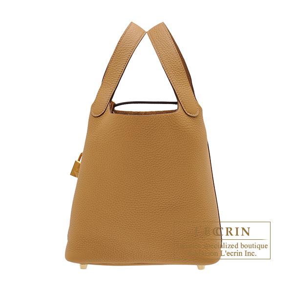 超美品　エルメス ピコタンロックPM 18ビスキュイ　ゴールド　2024年購入 HERMES（エルメス） ピコタンロック18/PM ビスキュイ トリヨン
