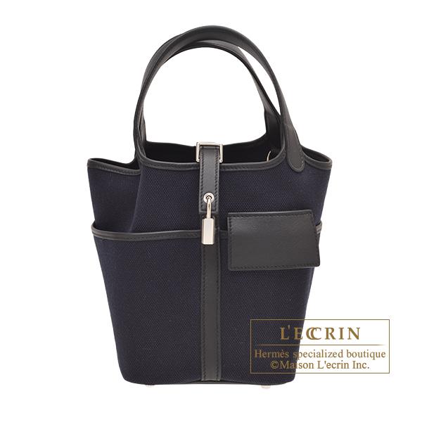 HERMES エルメス ピコタンロックカーゴ18/PM ブルーマリン/ブラック 